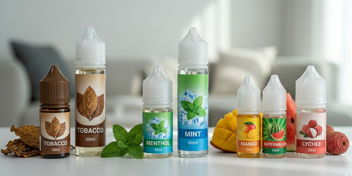 best e-liquid flavors quit smoking South Korea: tobacco, menthol, fruit, salt nicotine, 2026