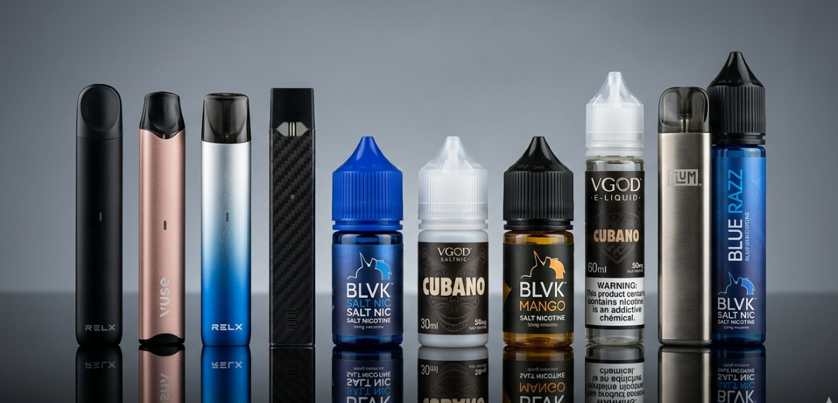 top vape brands in South Korea 2026: ranked popular devices pods e-liquids geek bar juul vgod blvk